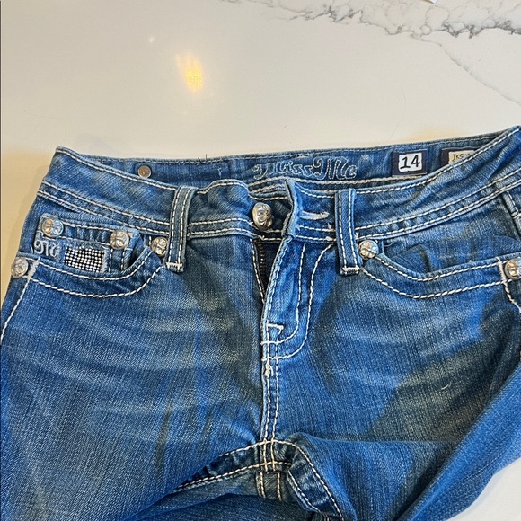 Miss Me Embellished Blue Jeans - Picture 2 of 6